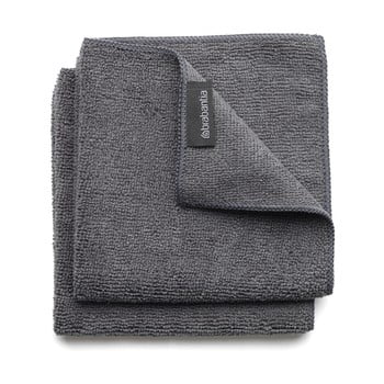 Set 2 prosoape din microfibră Brabantia Clean, gri