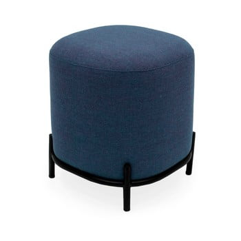 Puf tenzo harry, ø 42 cm, albastru închis