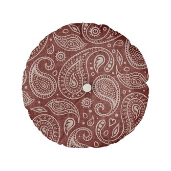 Pernă linen couture cojin redondo paisley, ⌀ 45 cm