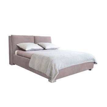 Pat dublu mazzini beds vicky, 180 x 200 cm, roz deschis