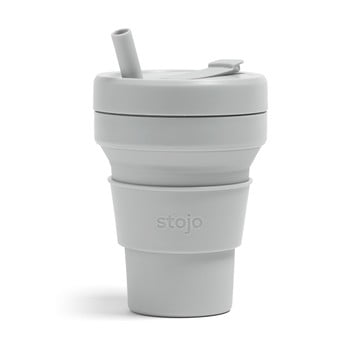 Cană pliabilă stojo biggie cashmere, 470 ml, gri