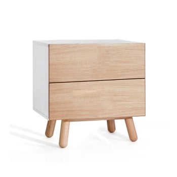 Comodă joasă cu 2 sertare jitona mamma, lungime 60 cm