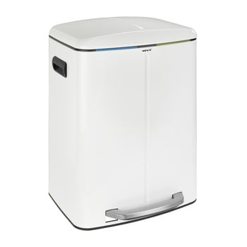 Coș de gunoi cu 2 compartimente wenko, 2 x 20 l, alb