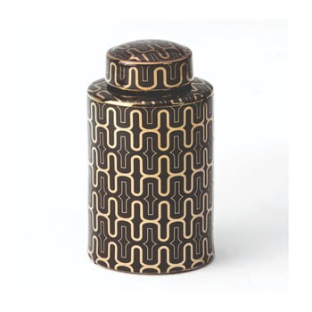 Recipient ceramic thai natura, negru