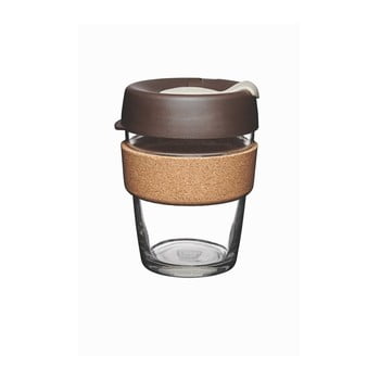 Pahar de voiaj cu capac keepcup brew cork edition almond, 340 ml
