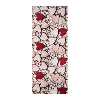 Covor floorita cuori, 58 x 140 cm