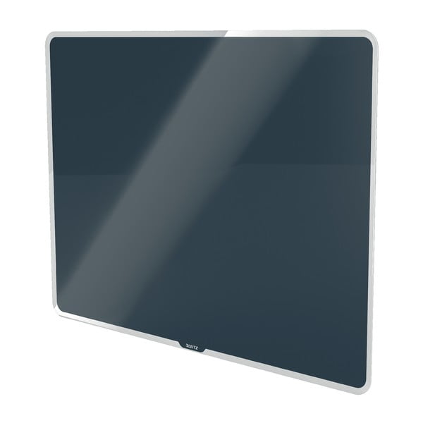 Šedá skleněná magnetická tabule Leitz Cosy, 60 x 40 cm