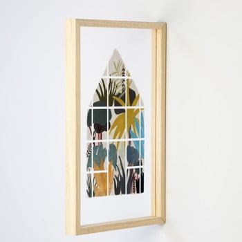Decorațiune de perete really nice things jungle window, 30 x 50 cm
