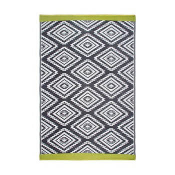 Covor reversibil potrivit pentru exterior, din plastic reciclat fab hab valencia grey, 120 x 180 cm, gri