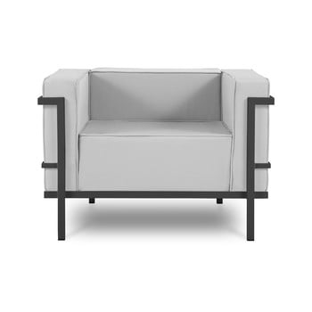 Fotoliu adecvat pentru exterior calme jardin cannes, gri - negru