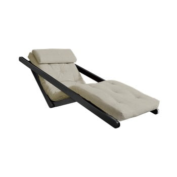 Șezlong extensibil karup design figo black, gri - bej
