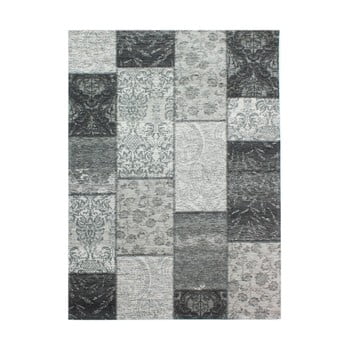 Covor flair rugs patchwork chennile black grey, 155 x 230 cm, gri închis