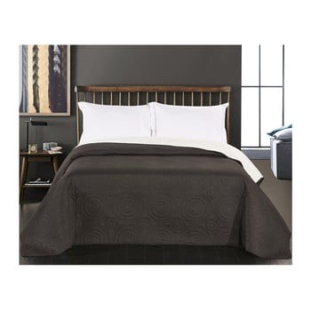 Cuvertură reversibilă din microfibră decoking anthony, 240 x 260 cm, negru-alb
