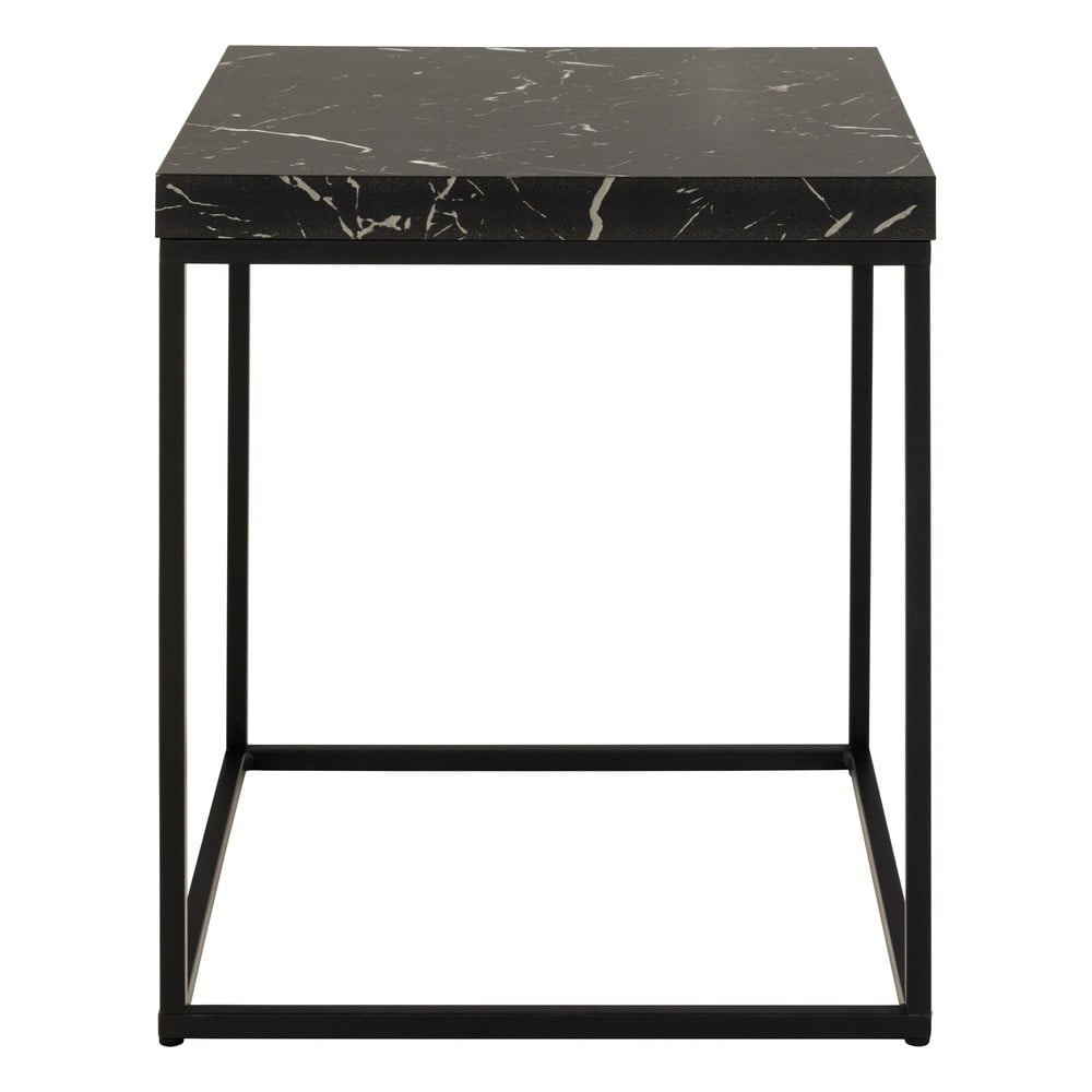 Odkládací stolek s deskou v dekoru mramoru 40x40 cm Barossa – Actona