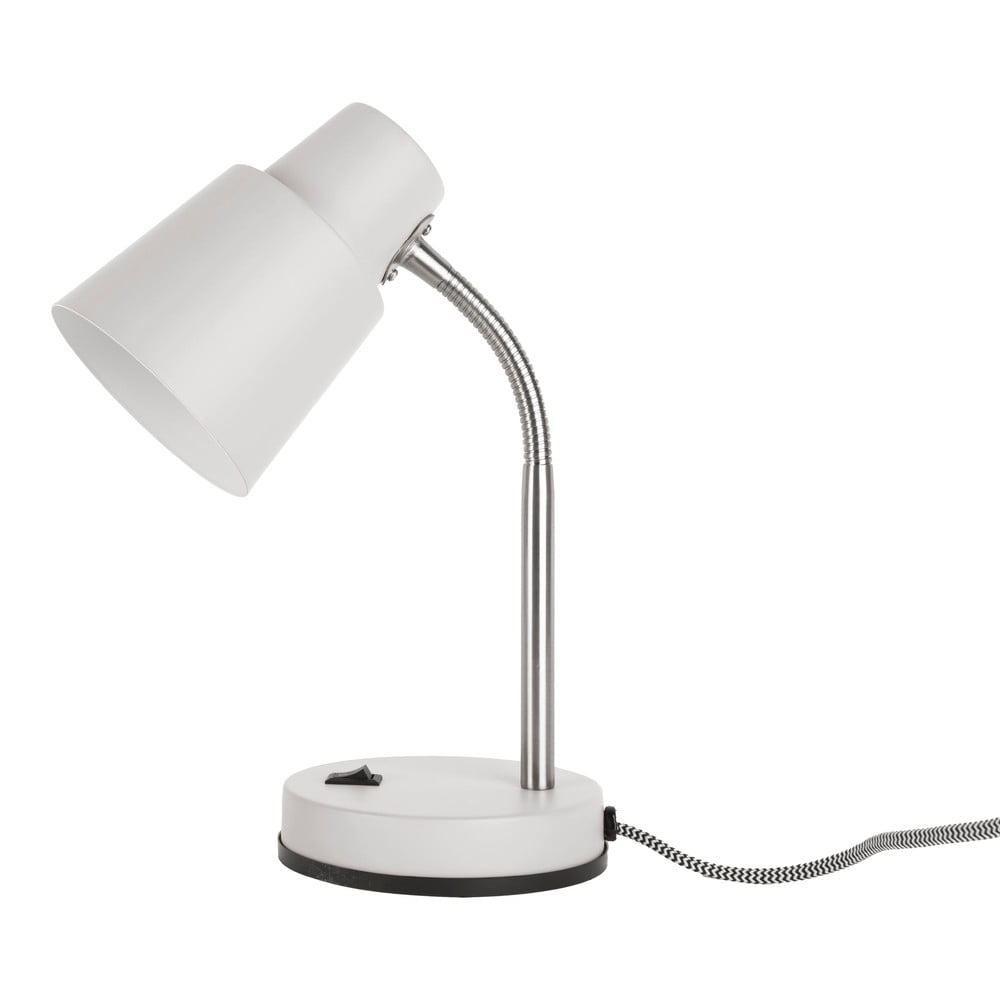 Bílá stolní lampa Leitmotiv Scope, výška 30 cm