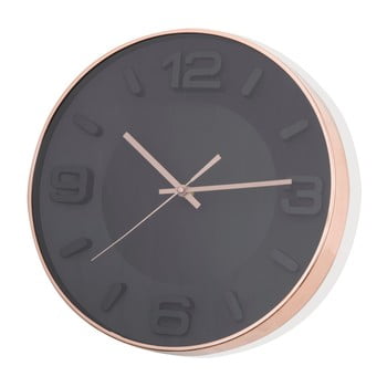 Ceas de perete brandani rose gold, negru