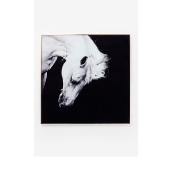 Tablou în ramă Kare Design Proud Horse, 100 x 100 cm