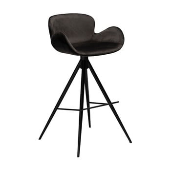Scaun bar dan–form denmark gaia velvet, înălțime 98 cm, negru