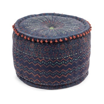 Puf la forma haakon, înălțime 45 cm, albastru