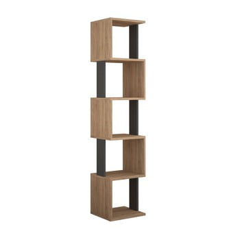Bibliotecă piri sonomo anthracite, maro - gri antracit