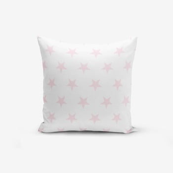 Față de pernă cu amestec din bumbac minimalist cushion covers powder colour star modern, 45 x 45 cm