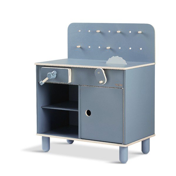 Modrá detská dielnička Flexa Toys The Workbench