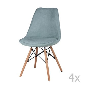 Set 4 scaune sømcasa lindy, verde mentă