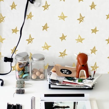 Autocolant din vinil pentru perete surdic playroom stars