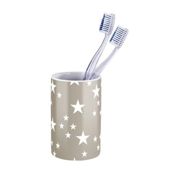 Suport din ceramică pentru periuțele de dinți wenko stella, maro