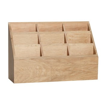 Cutie depozitare din lemn de stejar Hübsch Pattio