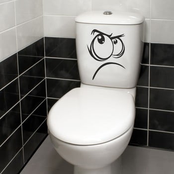 Autocolant decorativ pentru wc not happy
