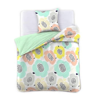 Lenjerie de pat din bumbac satinat decoking papavero, 135 x 200 cm