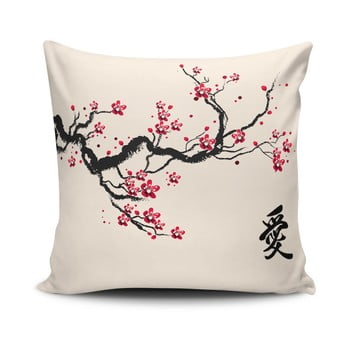 Față de pernă cu adaos de bumbac cushion love branch, 45 x 45 cm