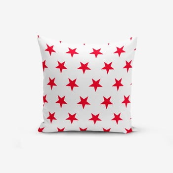 Față de pernă cu amestec din bumbac minimalist cushion covers red star modern, 45 x 45 cm