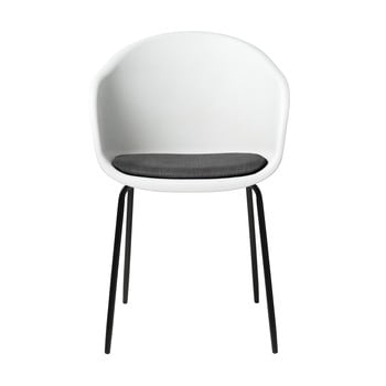 Scaun unique furniture topley, alb-gri