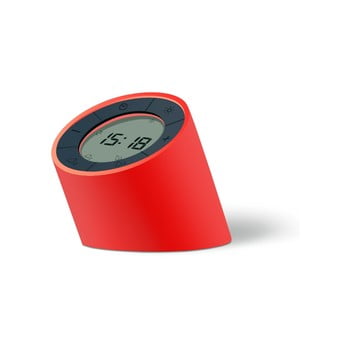 Ceas deșteptător cu led ginko edge, roșu