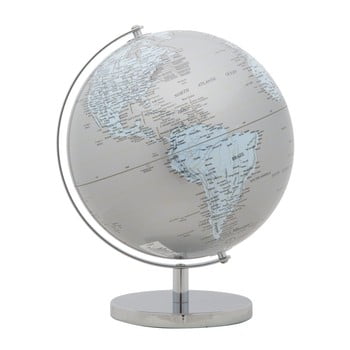 Glob decorativ mauro ferretti mappamondo silver, ⌀ 25 cm