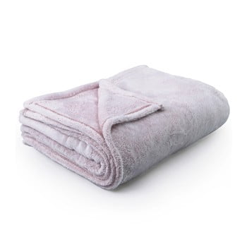 Pătură din microfibră decoking fluff powderpink, 150 x 200 cm, roz deschis