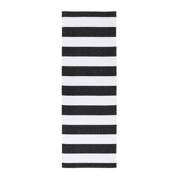 Covor potrivit pentru exterior narma birkas, 70 x 350 cm, negru - alb