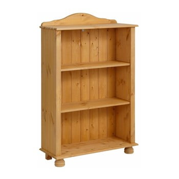 Bibliotecă joasă din lemn de pin støraa ella, maro deschis