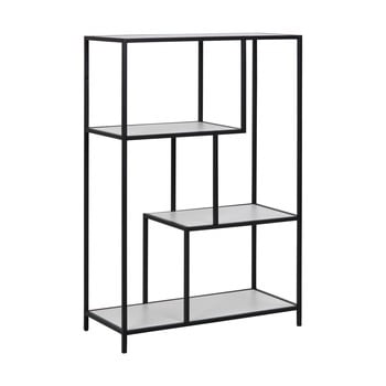 Bibliotecă metalică actona seaford, înălțime 114 cm, alb - negru