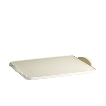 Tavă din ceramică pentru copt emile henry, 41,5 x 31,5 cm, ivoriu
