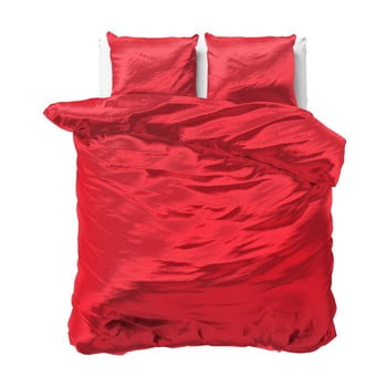Lenjerie de pat din micropercal Sleeptime, 240 x 220 cm, roșu