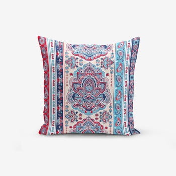 Față de pernă cu amestec din bumbac minimalist cushion covers red blue cini modern, 45 x 45 cm