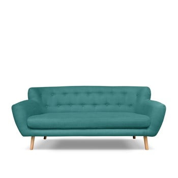 Canapea cu 3 locuri cosmopolitan design london, verde - albastru