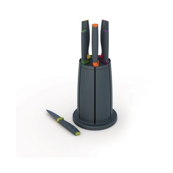 Set 6 cuțite cu suport rotativ joseph joseph knives & carousel set