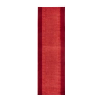 Covor basic, 80x400 cm, roșu