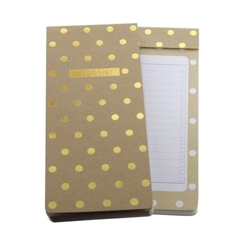 To Do List Go Stationery Midi Polka Kraft