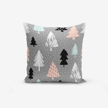 Față de pernă cu amestec din bumbac minimalist cushion covers grey background agac, 45 x 45 cm