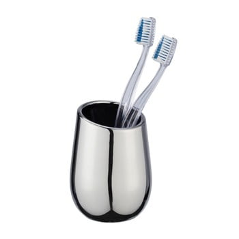 Suport din ceramică pentru periuțele de dinți wenko badi, argintiu